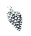 Grapes sterling silver 2D charm .925 x 1 Bunch of Grapes charms