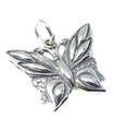 Butterfly sterling silver charm hänge .925 x 1 Fjärilar Butterflys