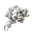 Breloque grenouille en argent sterling .925 x 1 Breloques grenouilles et reptiles