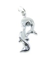 Kissing Dolphins charm i sterling silver .925 x 1 Dolphin charm