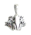 Frog Toad sterling silver pendant .925 x 1 Frogs Toads Pendants