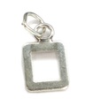 Number 0 TINY sterling silver charm .925 x 1 Numbers Zero