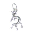 Charm de plata de ley Kokopelli .925 x 1 Charms de mitos nativos americanos