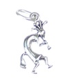 Kokopelli sterling zilveren bedel .925 x 1 Mythe Indiaanse bedels