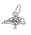 Manatee Liten charm i sterling silver .925 x 1 Manatees charm