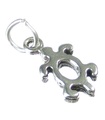 Petroglyph Turtle TINY charm i sterling silver .925 x 1 Turtles berlocker