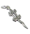 Lucertola in argento sterling TINY charm .925 x 1 Lucertole Lucertole charms