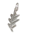 Leaf TINY sterling silver charm .925 x 1 Leaves charms