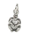 Gorilla Ape Små charm i sterling silver .925 x 1 Små Gorillas berlocker