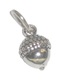 Acorn kleine sterling zilveren charme .925 x1 eikels en eikenbomen charmes