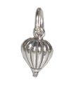 Heißluftballon winziger Sterling Silber Charm .925 x1 Ballon Charms