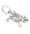 Gehörnte Kröte TINY Sterling Silber Charm .925 x 1 Toads Frogs Charms