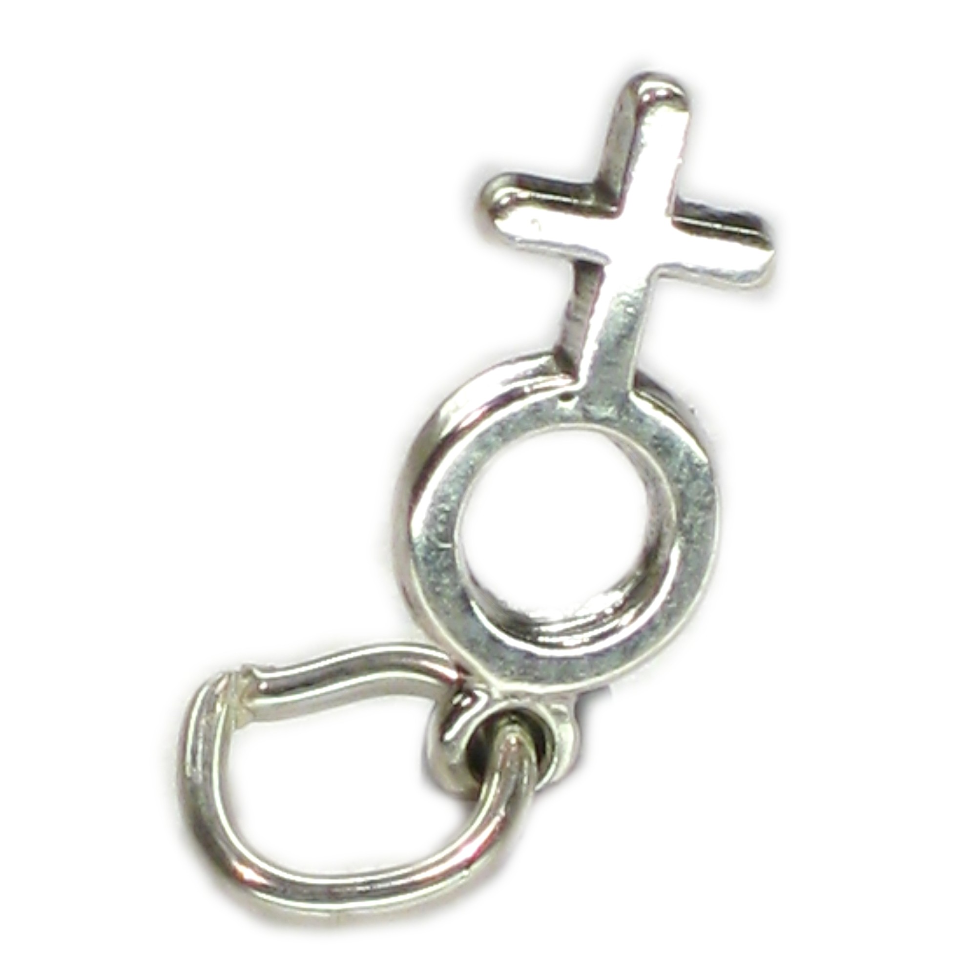 Female symbol tiny sterling silver charm .925 x 1 Women charms