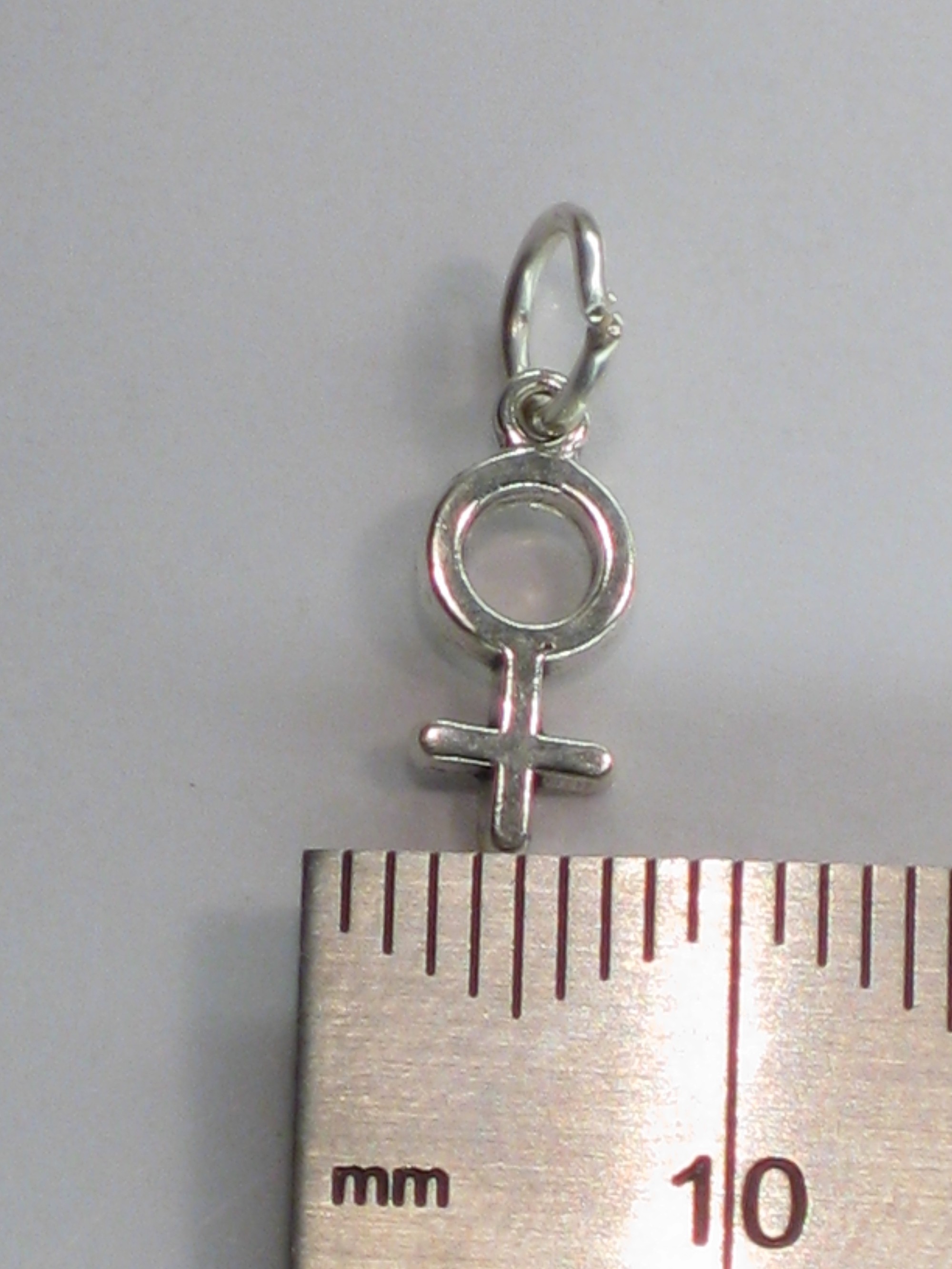 Female symbol tiny sterling silver charm .925 x 1 Women charms