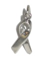 Charity Ribbon klein Sterling Silber Charm .925 x 1 Charity Charms