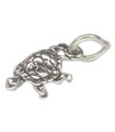 Tortoise Turtle Liten charm i sterlingsilver .925 x 1 Turtles Tortoises