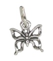 Butterfly Liten charm i sterling silver .925 x 1 Fjärilar charm