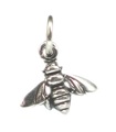 Abeja zumbadora PEQUEÑA colgante de plata Charms de abejas