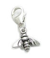 Bumble Bee Liten charm i sterlingsilver på 9 mm klipp .925 x1 bin