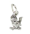 Oiseau sur la Branche Breloque en argent sterling minuscule .925 x 1 Oiseaux sur les Branches