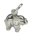 Charm petit éléphant en argent sterling .925 x 1 Breloques petits éléphants