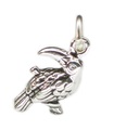 Charm de plata de ley Tiny pájaro tucán .925 x 1 Charms pájaros tucán