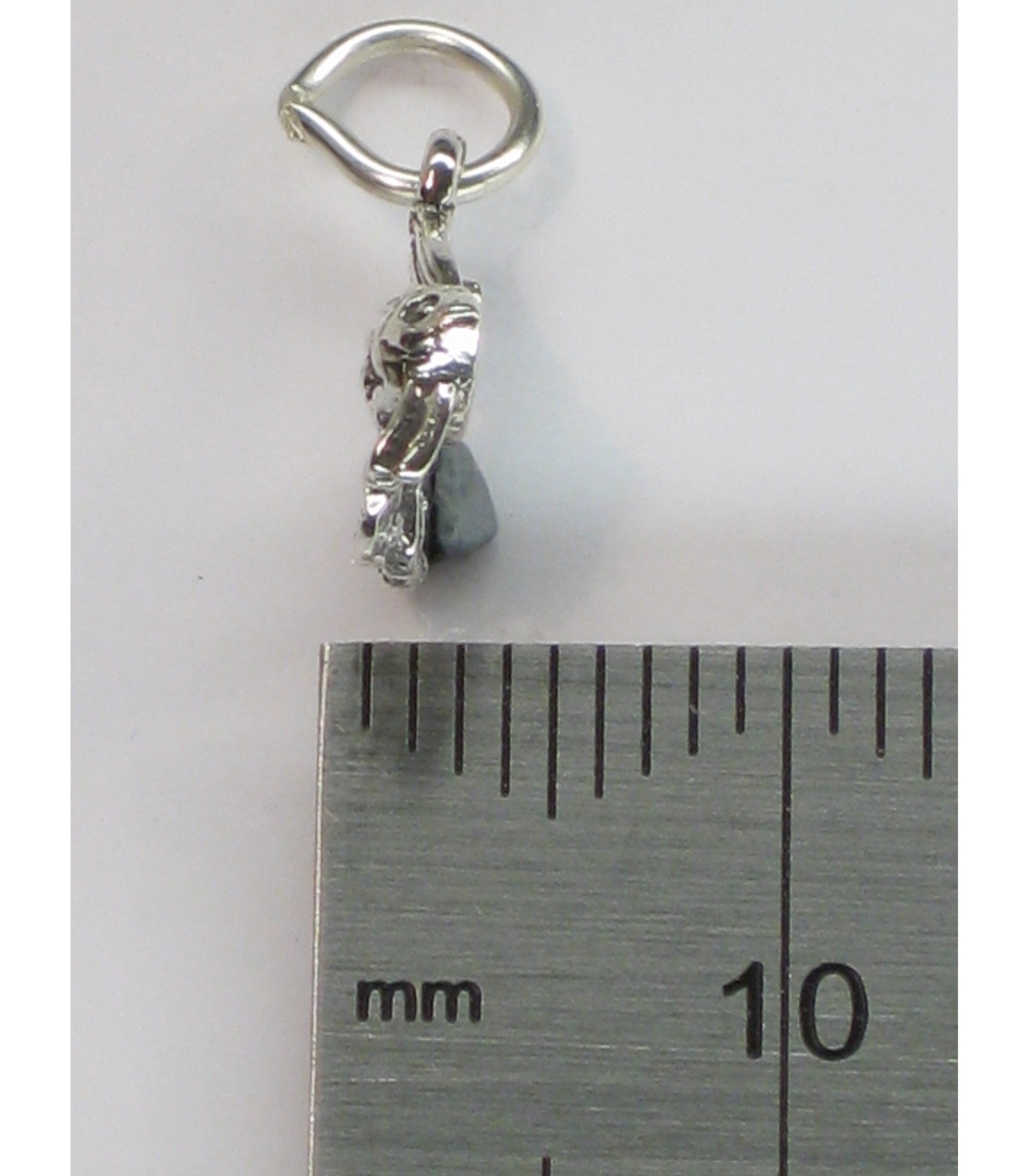 Bass fish sterling silver charm .925 x 1 Fishes Fishing Fisherman charms.