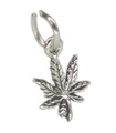 Cannabisblad Tiny charm i sterling silver .925 x 1 Läkarbladets charm