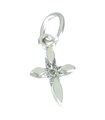 Cross TINY charm i silver .925 x 1 TINY Holy Crosses berlocker