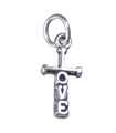 Amour Croix breloque en argent sterling TINY .925 x 1 Croix breloques pendentifs