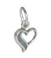 Charm Cœur TINY en argent sterling .925 x 1 Cœurs et breloques d'amour