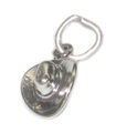 Cowboy hat TINY sterling silver charm .925 x 1 Cow Boy girl hats