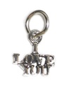 I Love You Tiny charm i sterling silver .925 x 1 Loving care charms