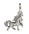 Unicorn Små charm i sterling silver .925 x 1 Unicorns berlocker