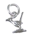 Roadrunner sterling silver charm .925 x 1 TINY Road Runner charms