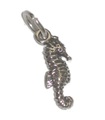 Seahorse Tiny charm i sterling silver .925 x 1 Sea Horse Seahorses berlocker