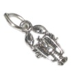 Hummer Liten charm i sterlingsilver .925 x 1 Berlocker av skaldjur