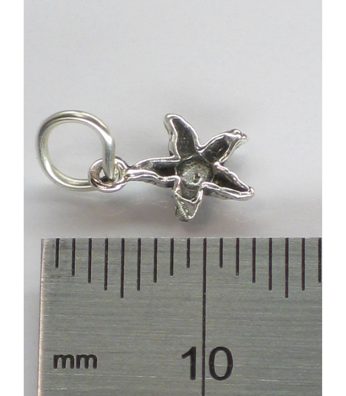 Bass fish sterling silver charm .925 x 1 Fishes Fishing Fisherman