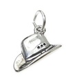 Cowboyhut Charm TINY 2D Sterling Silber .925 x 1 Kuh Jungen Mädchen