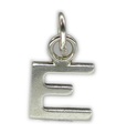 Initial E Kleinbuchstabe Sterling Silber Charm .925 x 1 Buchstaben Charms