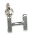 Charm inicial H minúscula en plata de ley .925 x 1 Charms de letras