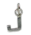 Initial J kleiner Buchstabe Sterling Silber Charm .925 x 1 Buchstaben Charms