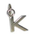 Initial K kleiner Buchstabe Sterling Silber Charm .925 x 1 Initialen Charms