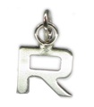 Initial R kleiner Buchstabe Sterling Silber Charm .925 x 1 Buchstaben Charms