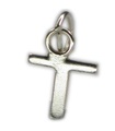 Initial T liten bokstav sterling silver charm .925 x 1 Initial charm