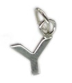 Initial Y Kleinbuchstabe Sterling Silber Charm .925 x 1 Initialen Charms