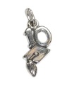 Graduation Mortarboard 2010 charm i sterling silver .925 x1 Graduate charms