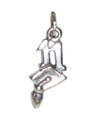 Graduation Mortarboard 2011 sterling silver charm .925 x1 Graduate charms