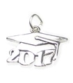 Graduation Mortarboard 2017 charm i sterling silver .925 x1 Graduate charms