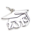 Graduation Mortarboard 2019 sterling silver charm .925 x1 Graduate charms